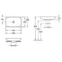 Умывальник накладной Villeroy&Boch Loop&Friends 58,5x38, без отв, CeramicPlus, 515400R1