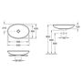 Умывальник накладной Villeroy&Boch Loop Friends 63x43, 51511001