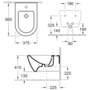 Биде подвесное Villeroy&Boch Subway 2.0, 37,5x56,5, 54000001