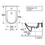 Подвесное биде Villeroy&Boch Subway 3.0 37,5 x 56 см, 44700001