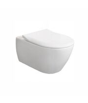 Унитаз подвесной Villeroy&Boch Subway 2.0 37x56,5, сиденье Soft Close, безободковый, 5614R201