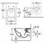 Унитаз подвесной Villeroy&Boch Venticello 37x56, безободковый, 4611R001