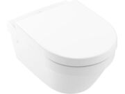 Унитаз подвесной Villeroy & Boch Architectura 37x53 с сиденьем Soft Close, безободковый, 4694HR01