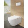 Унитаз подвесной с пневмокрышкой Villeroy&Boch Subway 2.0, 5614R001 + 9M78S101