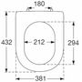 Сиденье с крышкой Soft Close для унитаза Villeroy&Boch Subway, 9M68S101