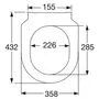 Сиденье с тонкой крышкой Soft Close для унитаза Villeroy&Boch Architectura, 9M70S101