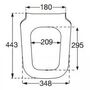 Сиденье с тонкой крышкой Soft Close для унитаза Villeroy&Boch Joyce, 9M62S101