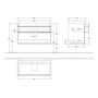 Тумба под умывальник Villeroy&Boch Venticello 95, A92601DH