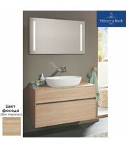 Комплект мебели Villeroy&Boch CHIC LS с зеркалом, 80 см, текстурный вяз, SCHI00PNR1