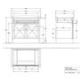 Тумба с умывальником Villeroy&Boch Hommage, 8980A1R1