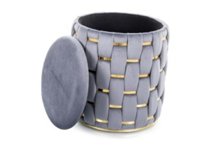 Пуф SIGNAL TIARA Velvet серый