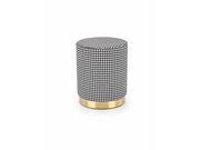 Пуф HALMAR ARUNA черный/белый/золотой..