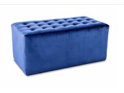 Пуф SIGNAL LORI 2 Velvet Bluvel 86 темно-сини..