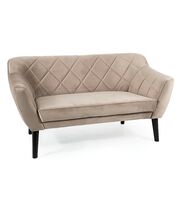 Диван SIGNAL KARO 2 Velvet Bluvel 40 темно-бежевый/венге