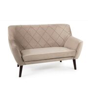 Диван SIGNAL KIER 2 Velvet Bluvel 40 темно-бежевый/венге