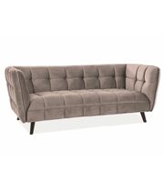 Диван SIGNAL CASTELLO 3 Velvet Bluvel 28 бежевый/венге