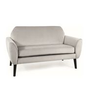 Диван SIGNAL MENA Velvet Bluvel 03 светло-серый/венге