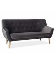 Диван SIGNAL NORDIC 3 Velvet Bluvel 14 серый/бук