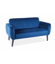 Диван SIGNAL ELSA Velvet Bluvel 86 темно-синий/венге