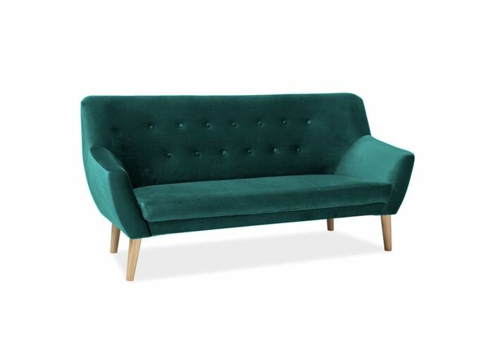 Диван SIGNAL NORDIC 3 Velvet Bluvel 78 зеленый/бук