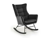 Кресло-качалка HALMAR BAZALTO черный..