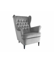 Кресло SIGNAL HARRY Velvet Bluvel 14 серый/венге