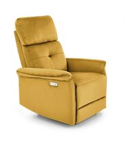 Кресло HALMAR SEMIR раскладное, горчичный