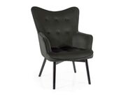 Кресло SIGNAL CARMEN Velvet Bluvel 19 черный/..