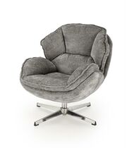 Кресло HALMAR GUIDO серый/хром