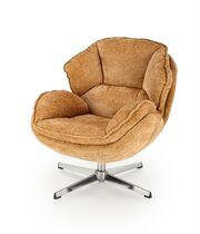 Кресло HALMAR GUIDO горчичный/хром