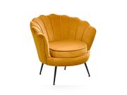 Кресло HALMAR AMORINITO 2 горчичный/черный..