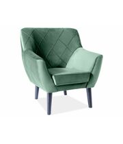 Кресло SIGNAL KIER 1 Velvet Bluvel 78 зеленый/венге