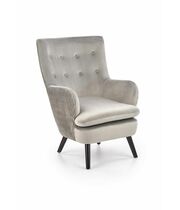 Кресло HALMAR RAVEL серый/черный