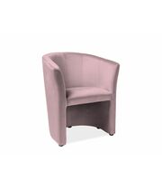 Кресло SIGNAL TM-1 Velvet Bluvel 52 античный розовый/венге