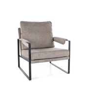 Кресло SIGNAL FOCUS Brego 34 бежевый/черный мат