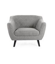 Кресло SIGNAL MOLLY 1 Brego 10 серый/венге