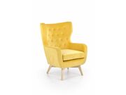 Кресло HALMAR MARVEL желтый/натуральный..