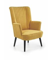 Кресло HALMAR DELGADO горчичный/черный