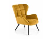 Кресло HALMAR TYRION горчичный/черный..