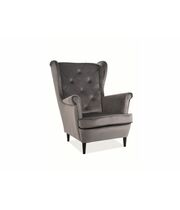 Кресло SIGNAL LADY Velvet Bluvel 14 серый/венге