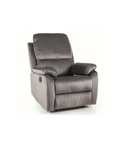 Кресло SIGNAL SPENCER 1 Velvet Bluvel 14 раскладное, серый