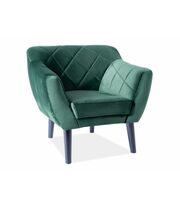 Кресло SIGNAL KARO 1 Velvet Bluvel 78 зеленый/венге