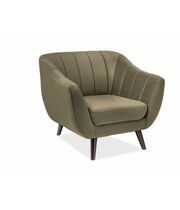 Кресло SIGNAL ELITE 1 Velvet Bluvel 77 оливковый/венге