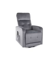 Кресло SIGNAL OTUS II Velvet Bluvel 14 раскладное, темно-серый