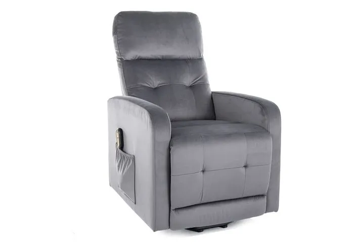 Кресло SIGNAL OTUS II Velvet Bluvel 14 раскладное, темно-серый