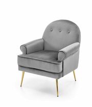 Кресло HALMAR SANTI серый/золотой