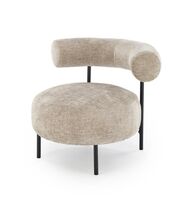 Кресло HALMAR HAZARD бежевый/черный