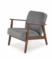 Кресло HALMAR MILANO 1S tap. Castel 93 серый