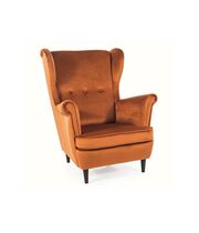 Кресло SIGNAL LORD Velvet Bluvel 4215 корица/венге