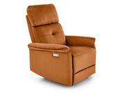 Кресло HALMAR SEMIR раскладное, корица..